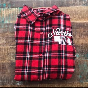 Women’s Nebraska Cornhuskers Plaid Shirt